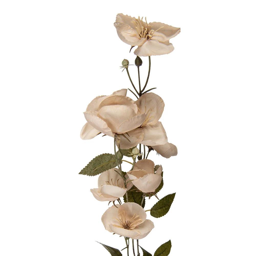 Artificial flower 80 cm white plastic by Clayre & Eef.