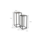 Side table set Goa Black by Mica Decorations