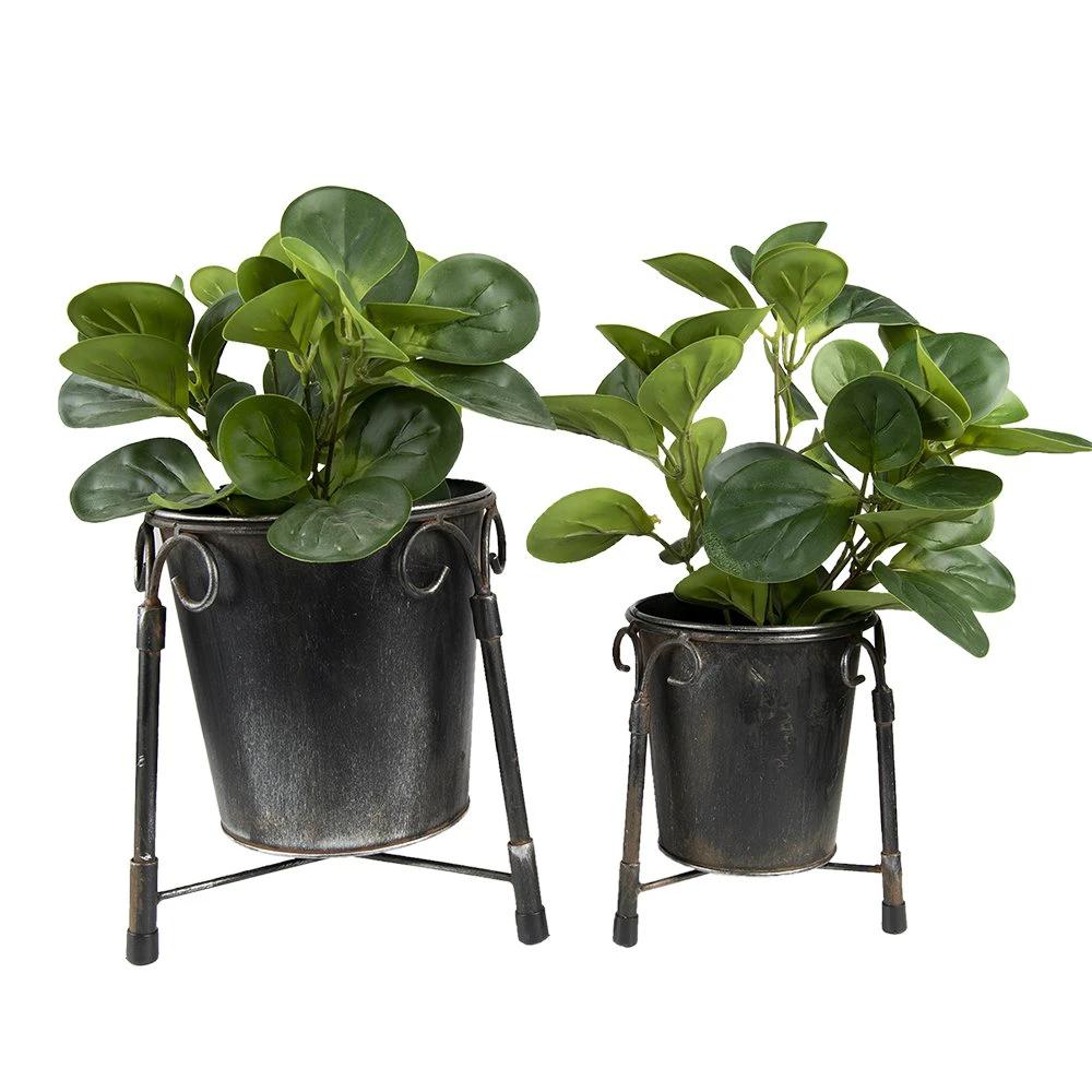 Planthouder (set van 2) Ø 17x23 / Ø 12x17 cm by Clayre & Eef.