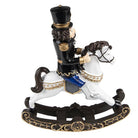Decoration nutcracker on rocking horse 15x5x18 cm by Clayre & Eef.