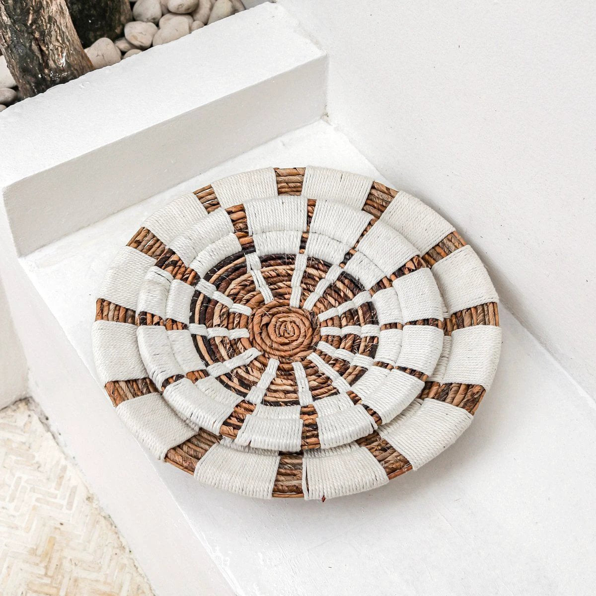 Wall Decor | Wall Basket | Wall Basket | Decorative Bowl HUTAN made of Banana Fibre (2 sizes) by Soeji