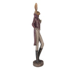 Decoration Statue Rabbit 16x14x75 cm Gold-colored Plastic by Clayre & Eef.