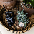 Hummingbird Home | Ornament - Decoration statue Sitting Monkey - Black by Kolibri Company