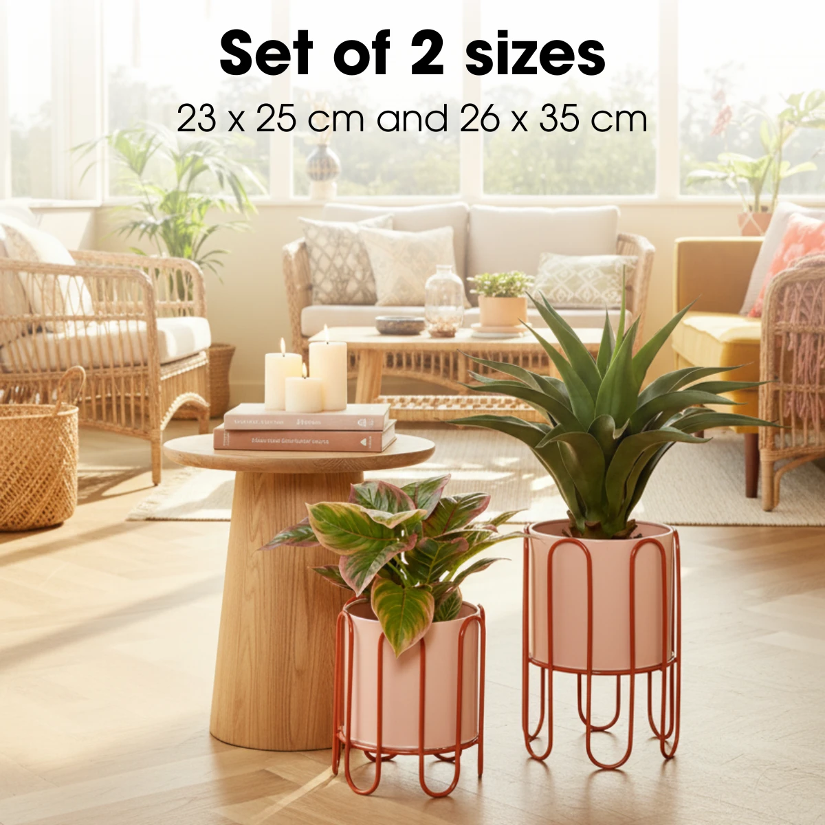 Flowerpot inside Dione Pink by Mica Decorations