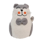Decoration Image Cat 14x14x20 cm White Felt by Clayre & Eef.