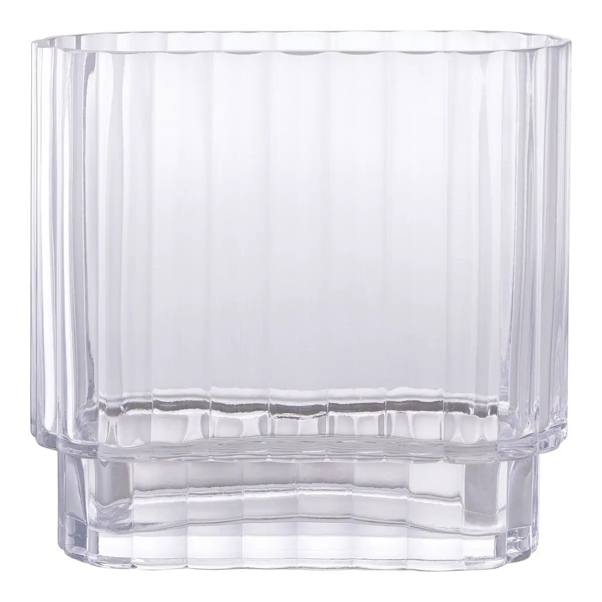 Vase - Clear Glass, 20x9x19.5 cm by EMIRELLE