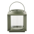 Lohals Lantern, glass/metal, green, 18x18x20,5 cm by EMIRELLE