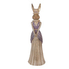 Decoration Statue Rabbit 15x13x48 cm Gold-colored Plastic by Clayre & Eef.