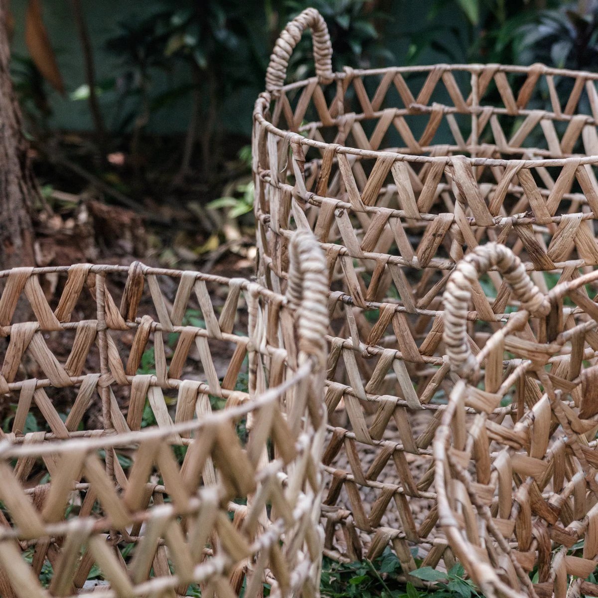 Laundry Basket | Plant Basket | Storage Basket NAILAKA made from Water Hyacinth (3 sizes) by Soeji