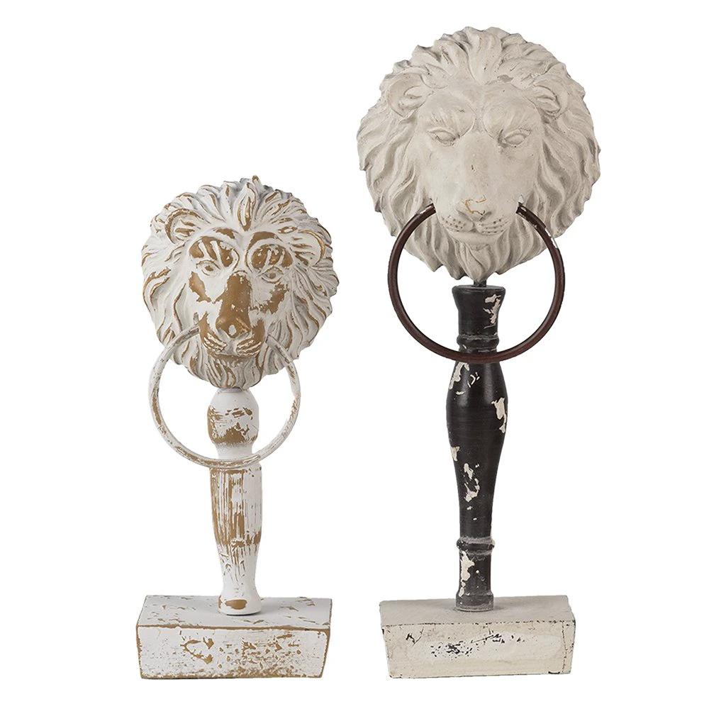 Decoration (2) 12x7x32/9x6x23 cm by Clayre & Eef.