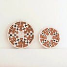 Wall Decor Round Boho Wall Basket or Flat Bowl TAMAN made of Banana Fibre (2 sizes) by Soeji