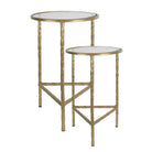 Side table (set of 2) Ø 35x55 / Ø 30x45 cm by Clayre & Eef.