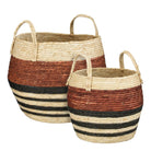 Storage basket set Brown by Mica Decorations