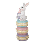 Decoration Statue Rabbit 7x7x20 cm White Plastic by Clayre & Eef.
