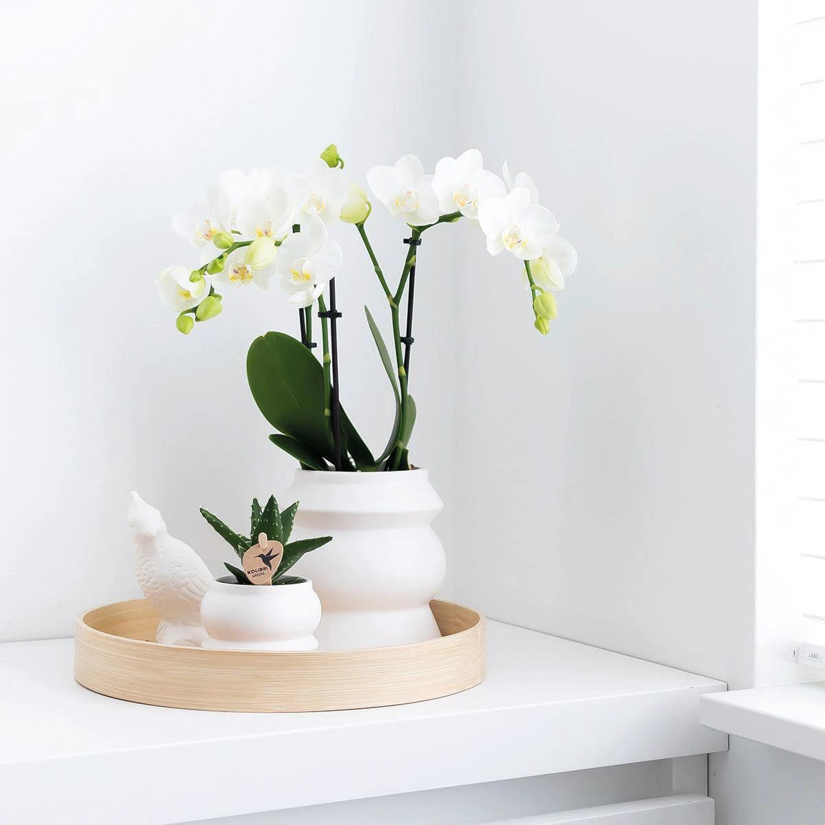 Kolibri Home | Decoration scale - Round even bamboo tray Ø30cm by Kolibri Company